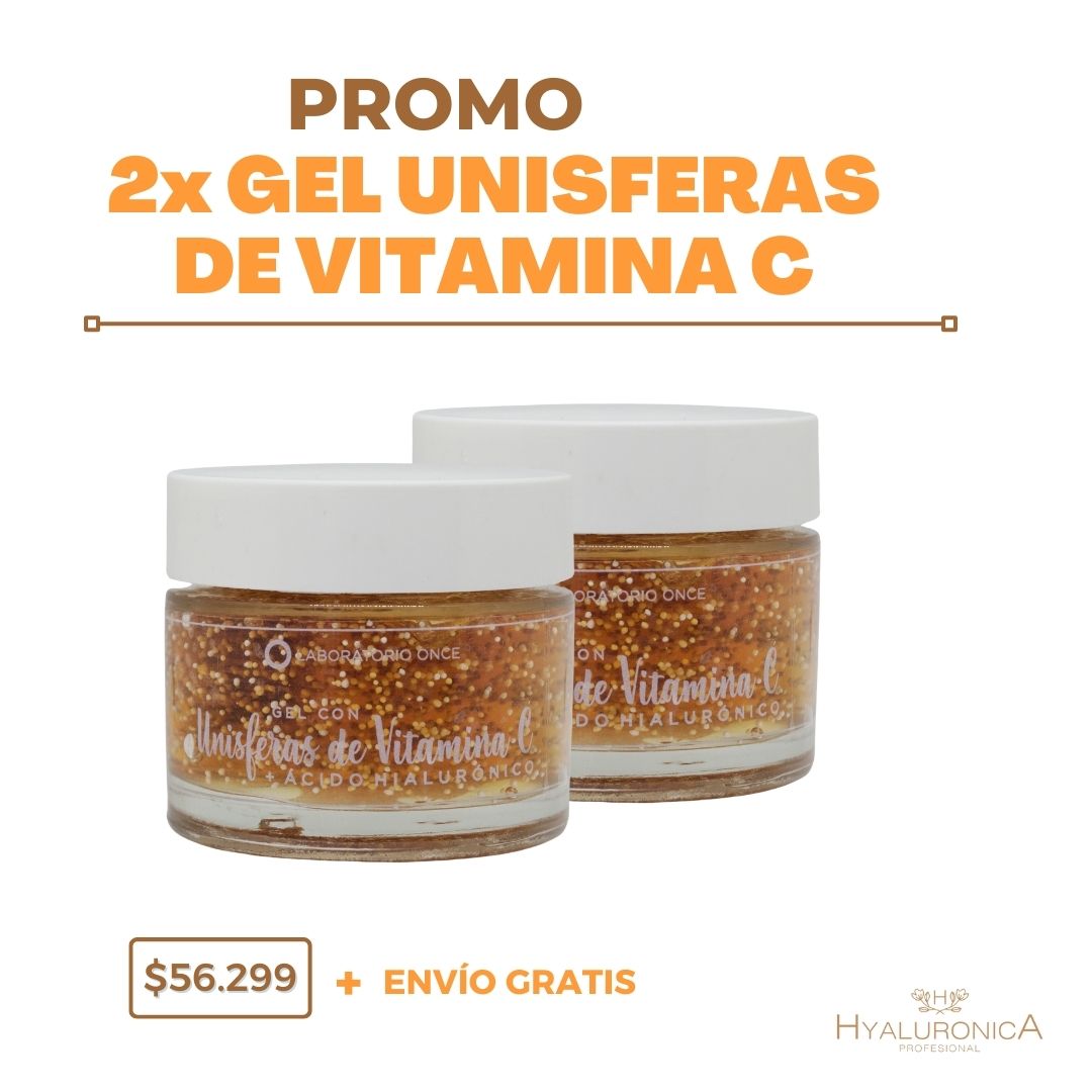 PROMO x 2 Geles con Unisferas de Vitamina C y Ácido Hialurónico
