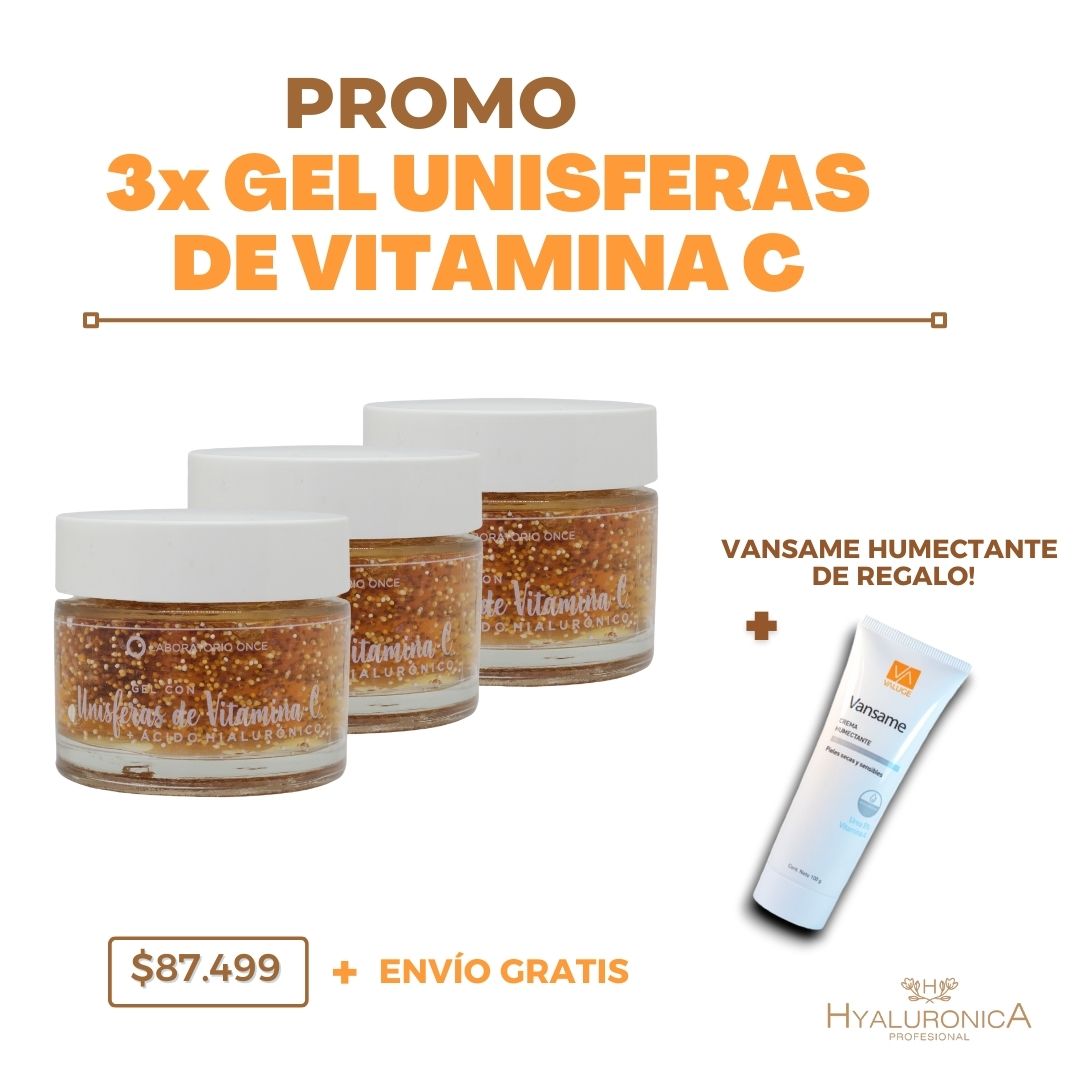 Promo Especial: 3 Geles Unisferas + Crema Hidratante VANSAME de regalo